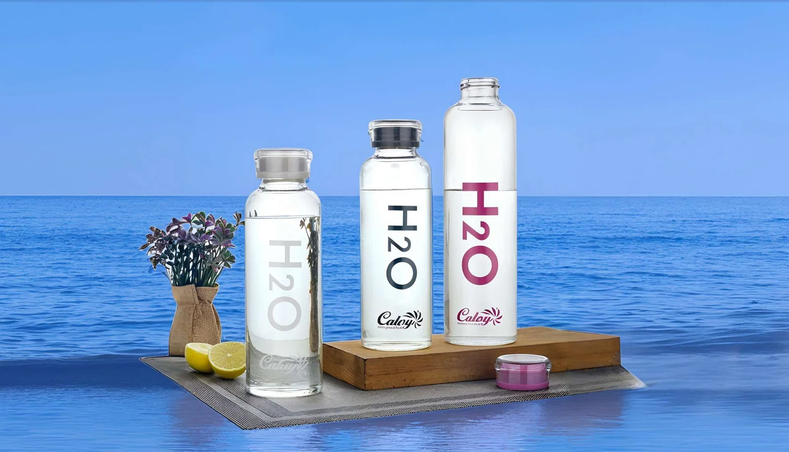 Stay Fresh & Stylish with Calvy Water Glass Bottle
